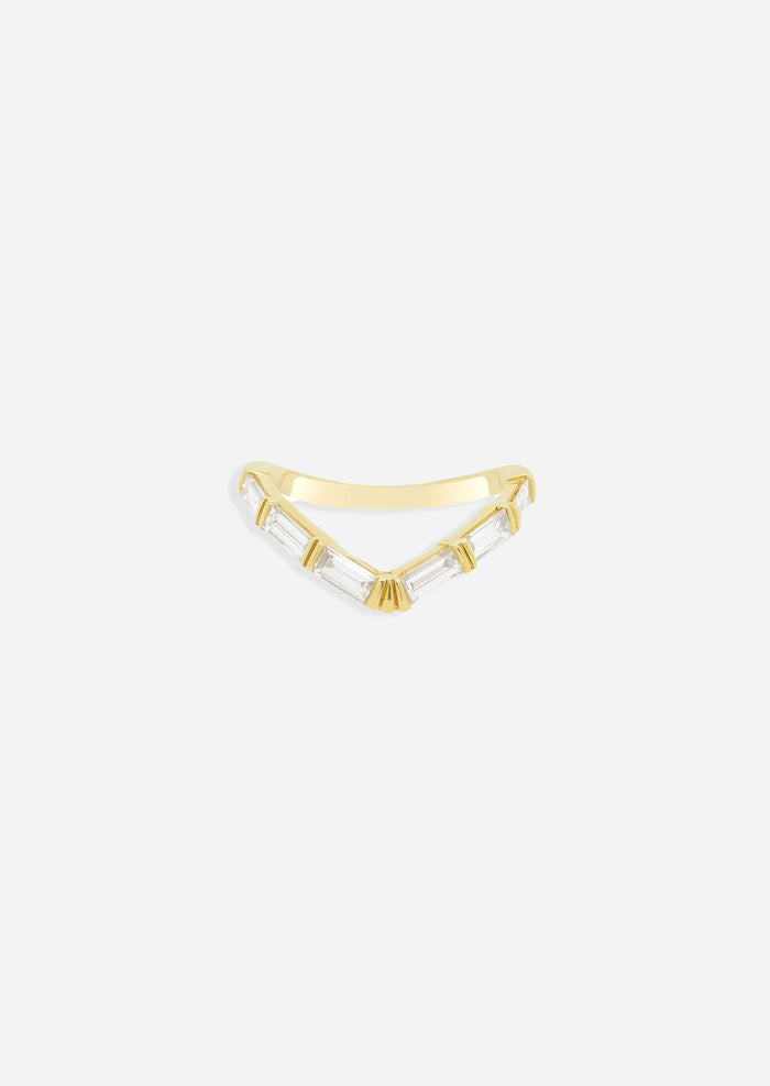 Baguette V Ring