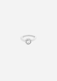 Bezel Set Diamond Clicker Hoop | Single