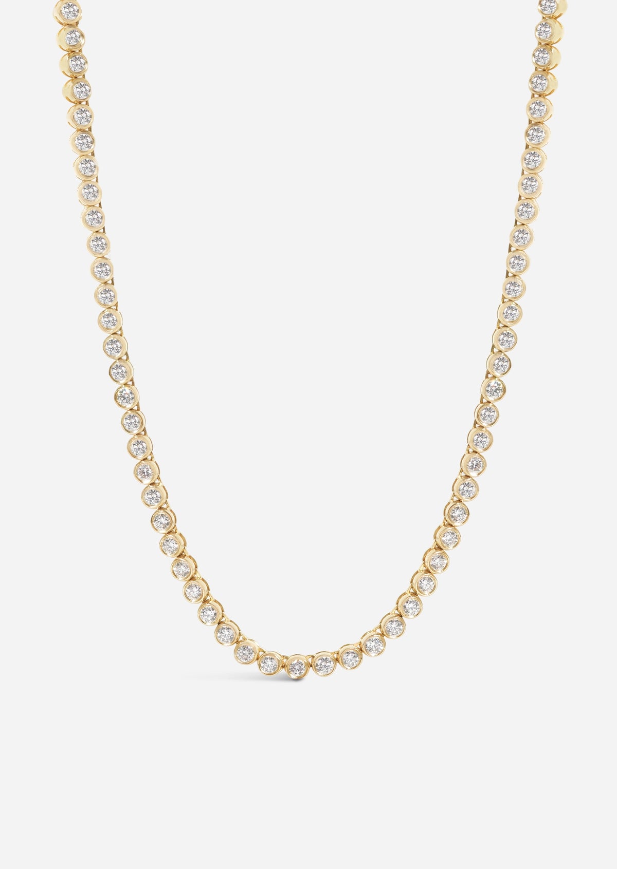 Bezel Tennis Necklace