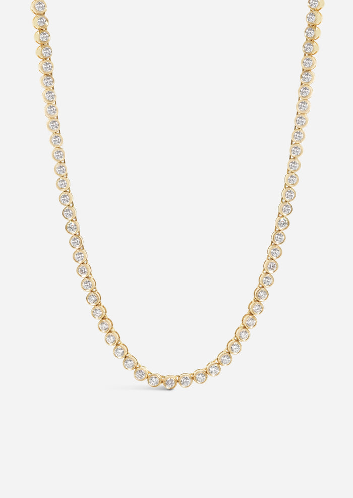 Bezel Tennis Necklace