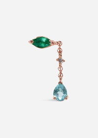 Blue Tear Earring | Single