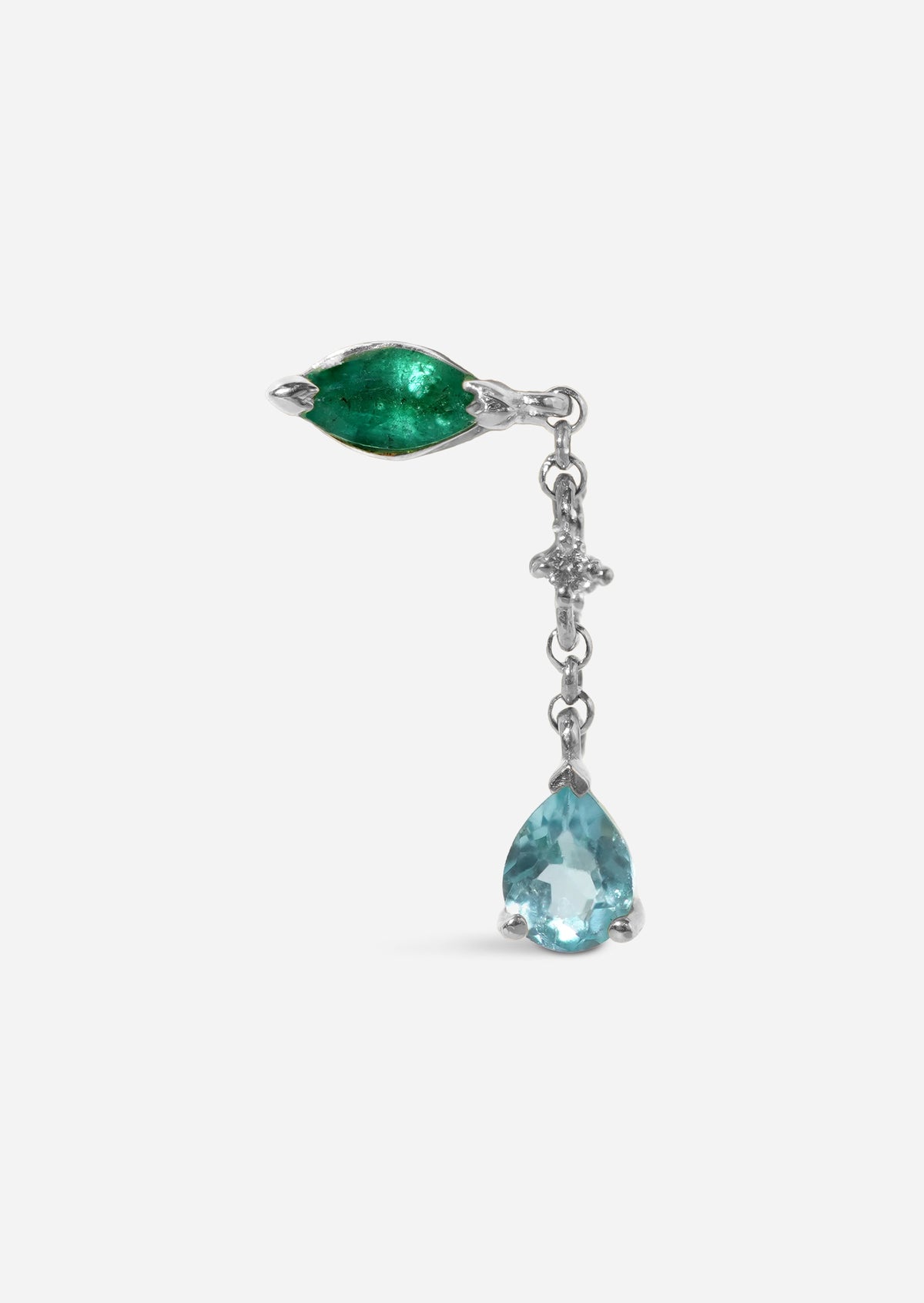 Blue Tear Earring | Single