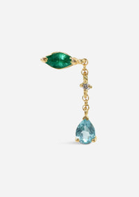 Blue Tear Earring | Single