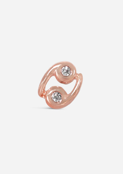 Cancer Threaded Flat Back Earring | 14K Gold – Porter Lyons