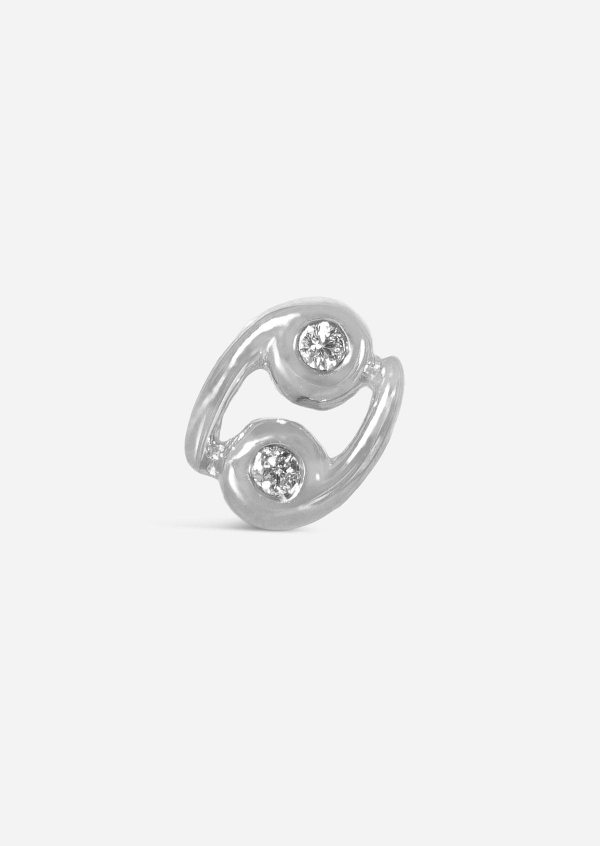 Cancer Threaded Flat Back Earring