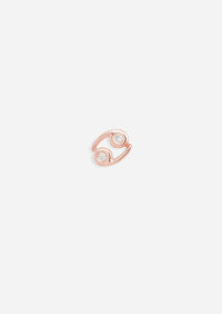 Cancer Threaded Flat Back Earring