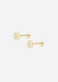 Cancer Threaded Flat Back Earring
