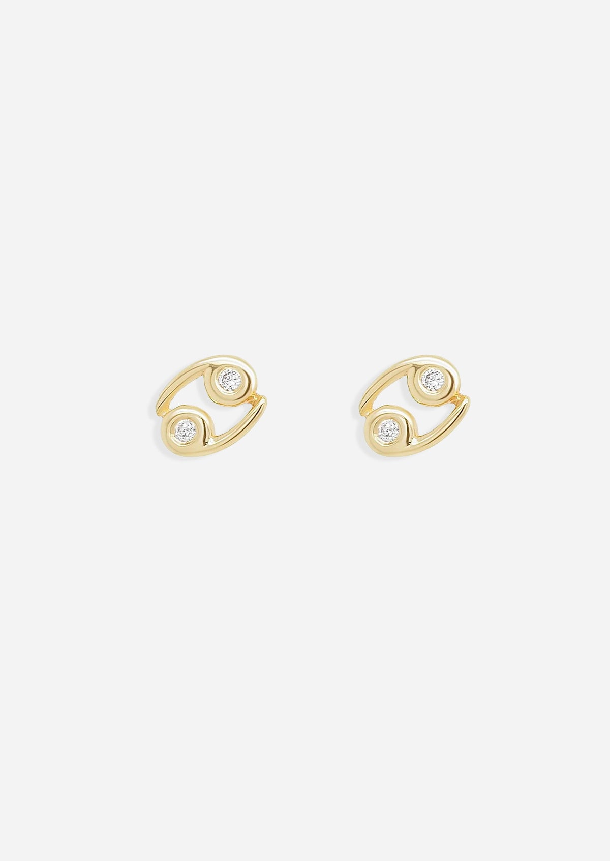 Cancer Threaded Flat Back Earring