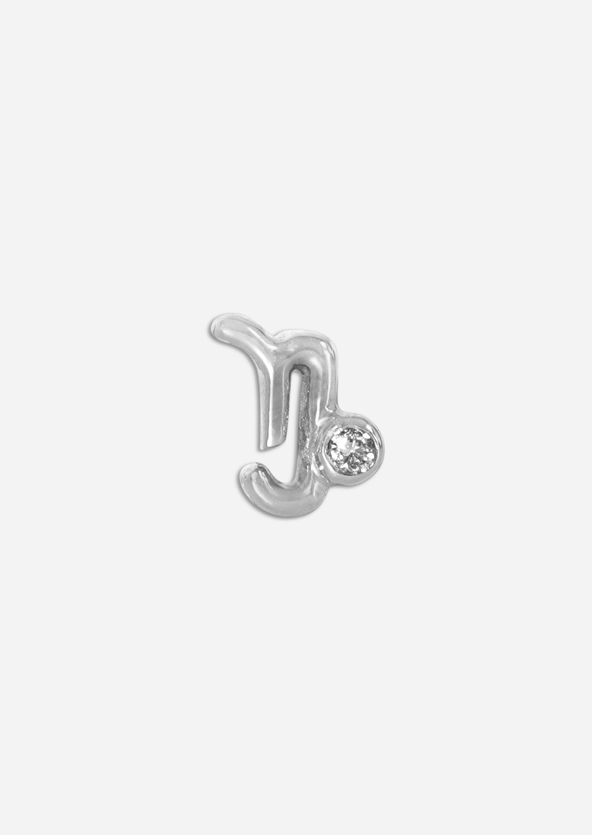 Capricorn Threaded Flat Back Earring
