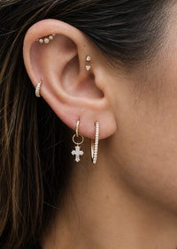 Diamond Cross Charm