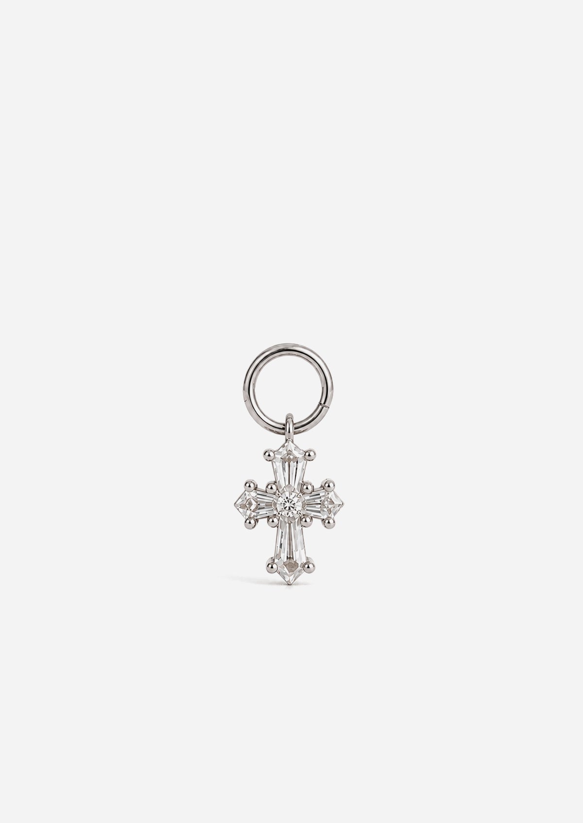 Diamond Cross Charm