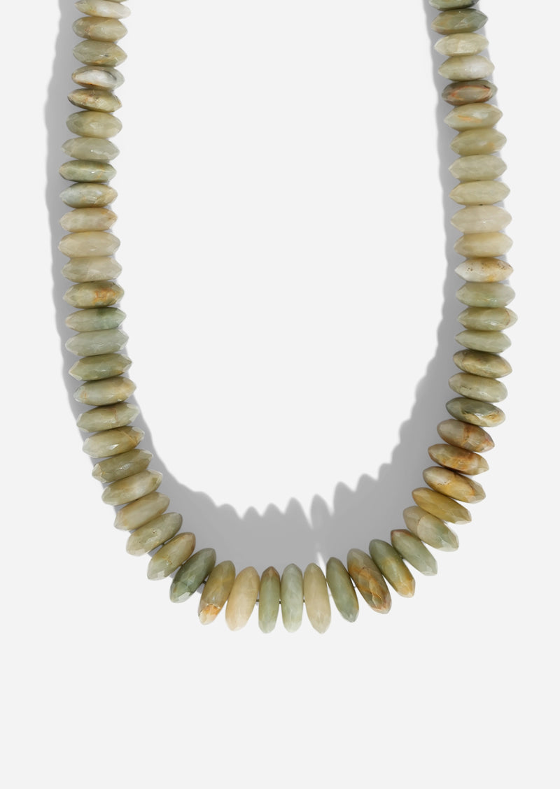 Chrysoberyl Heishi Bead Necklace
