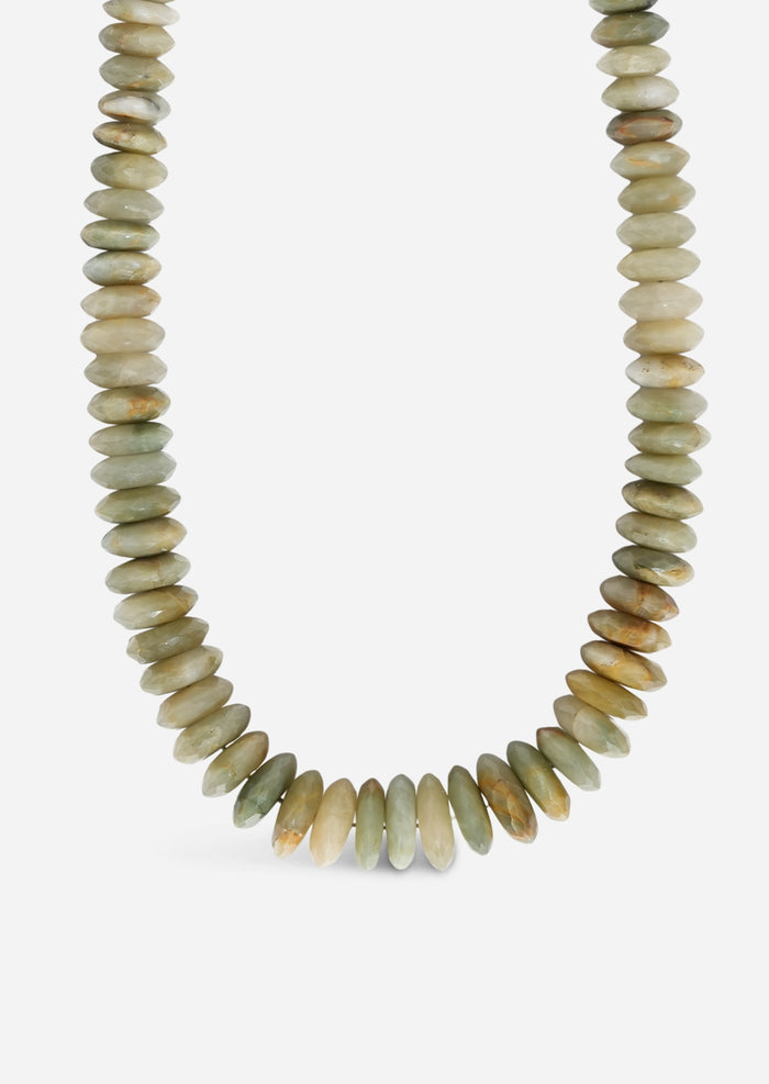 Chrysoberyl Heishi Bead Necklace