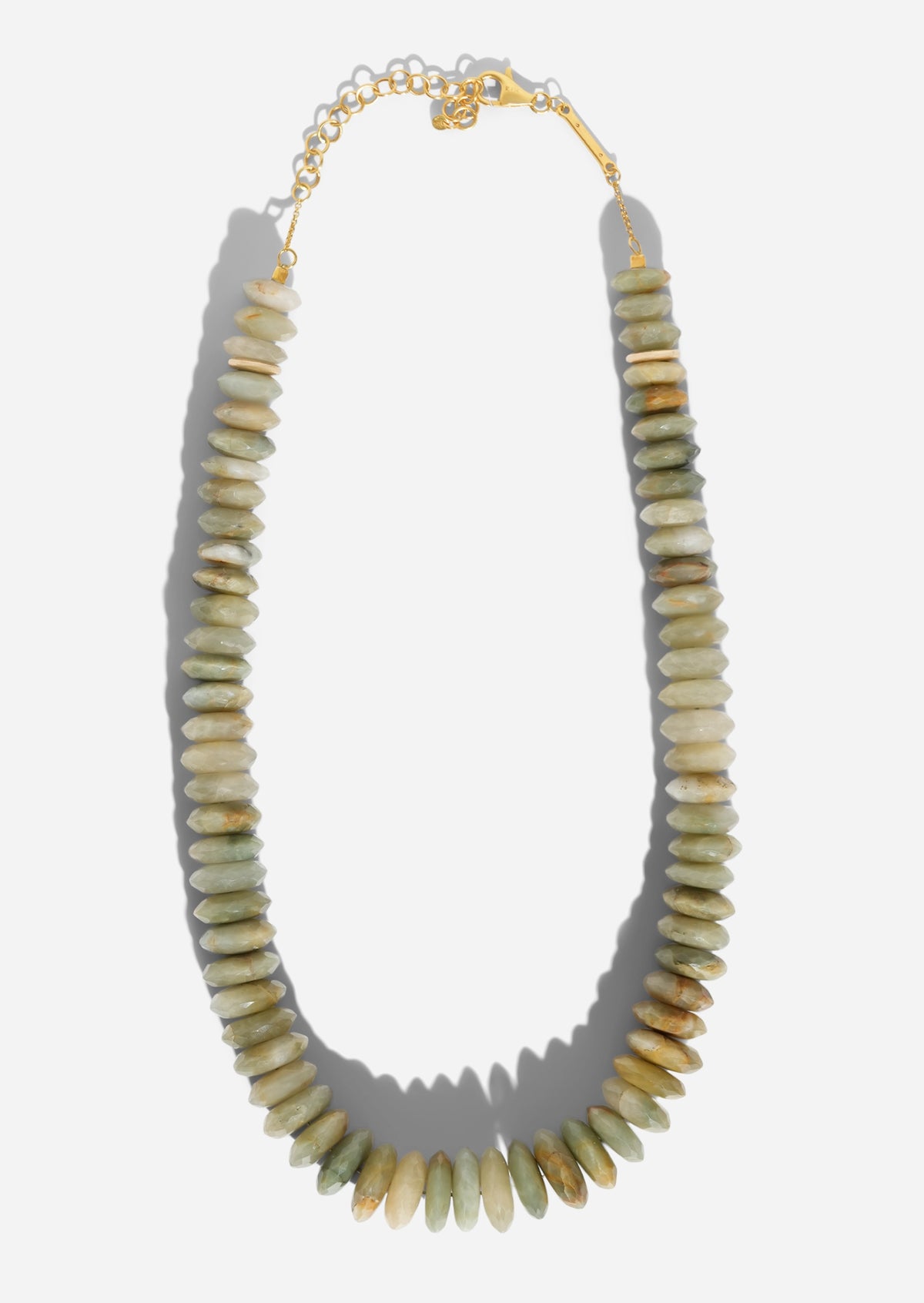 Chrysoberyl Heishi Bead Necklace