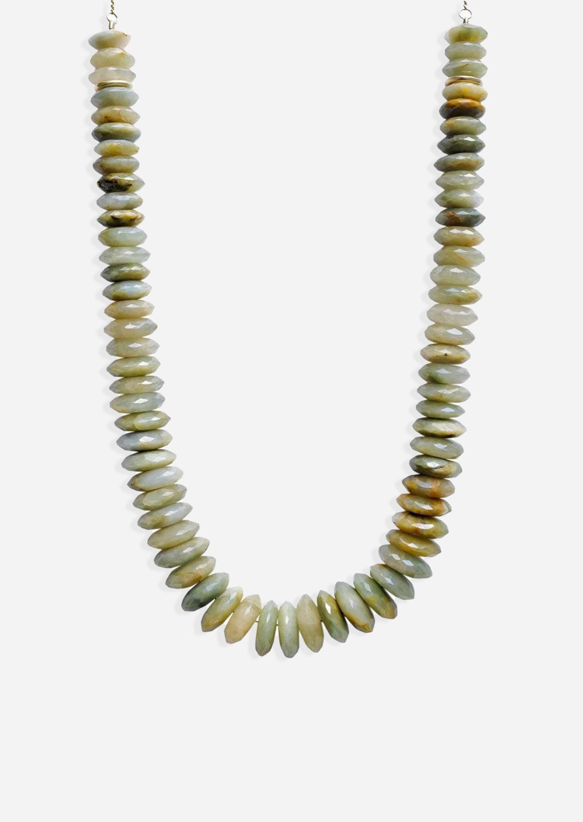 Chrysoberyl Heishi Bead Necklace