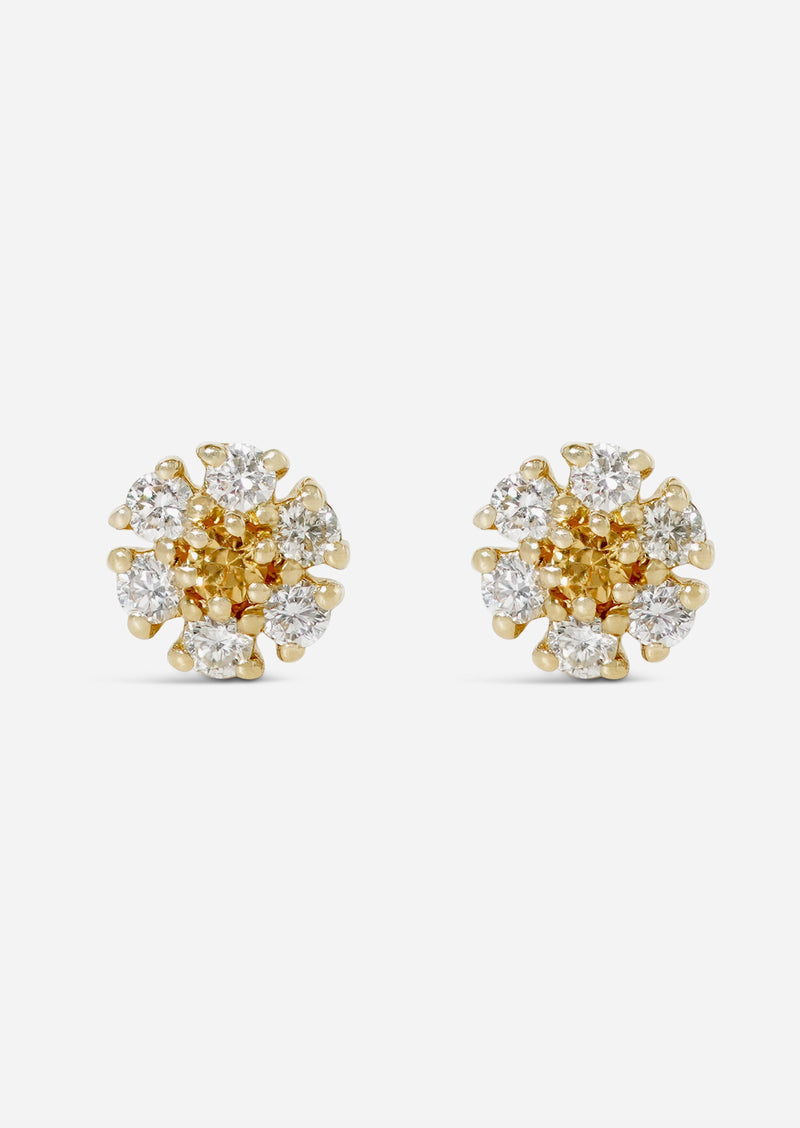 Daisy Threaded Flat Back Earring | Single