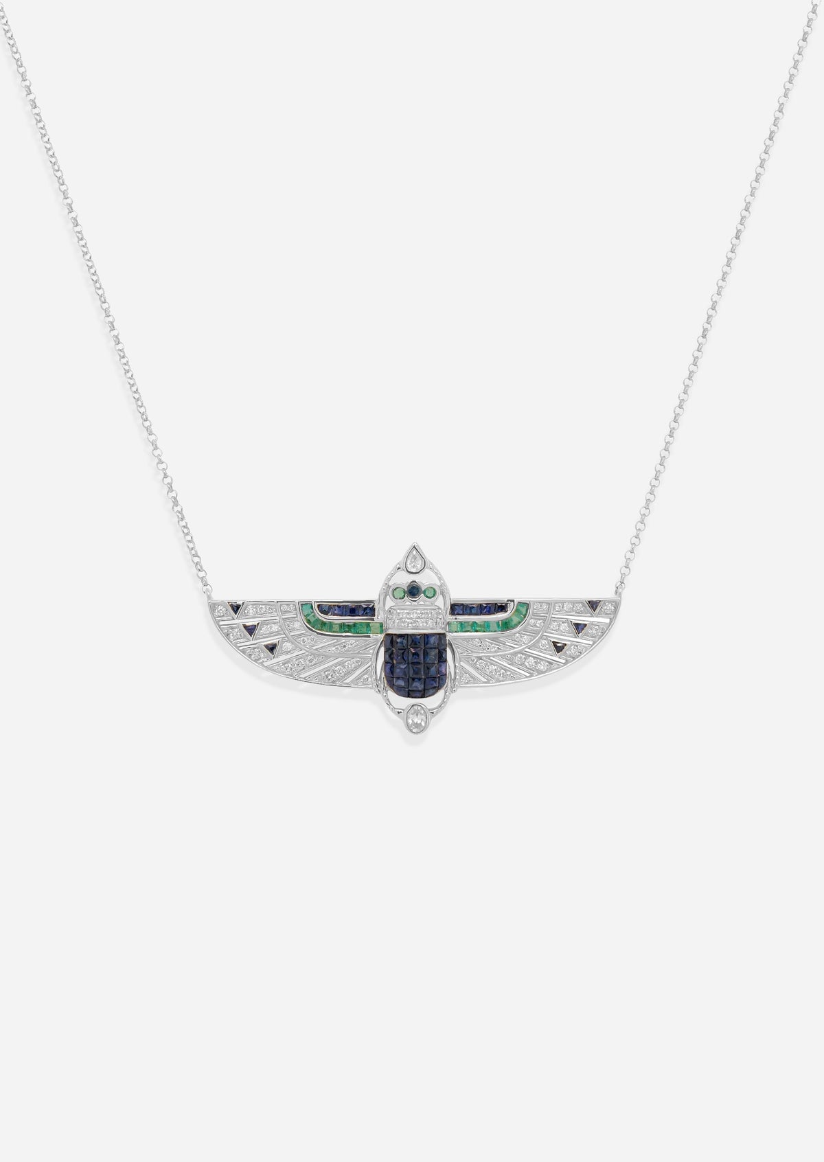 Deco Scarab Necklace