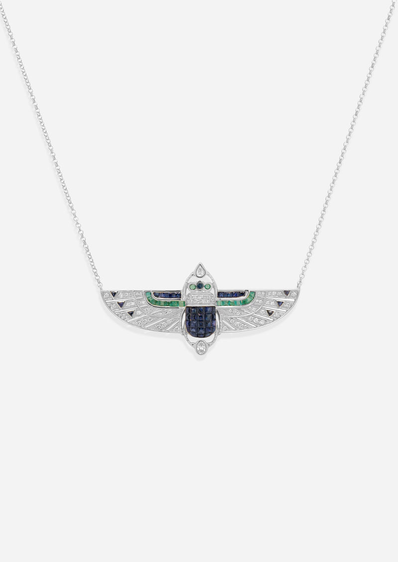 Deco Scarab Necklace