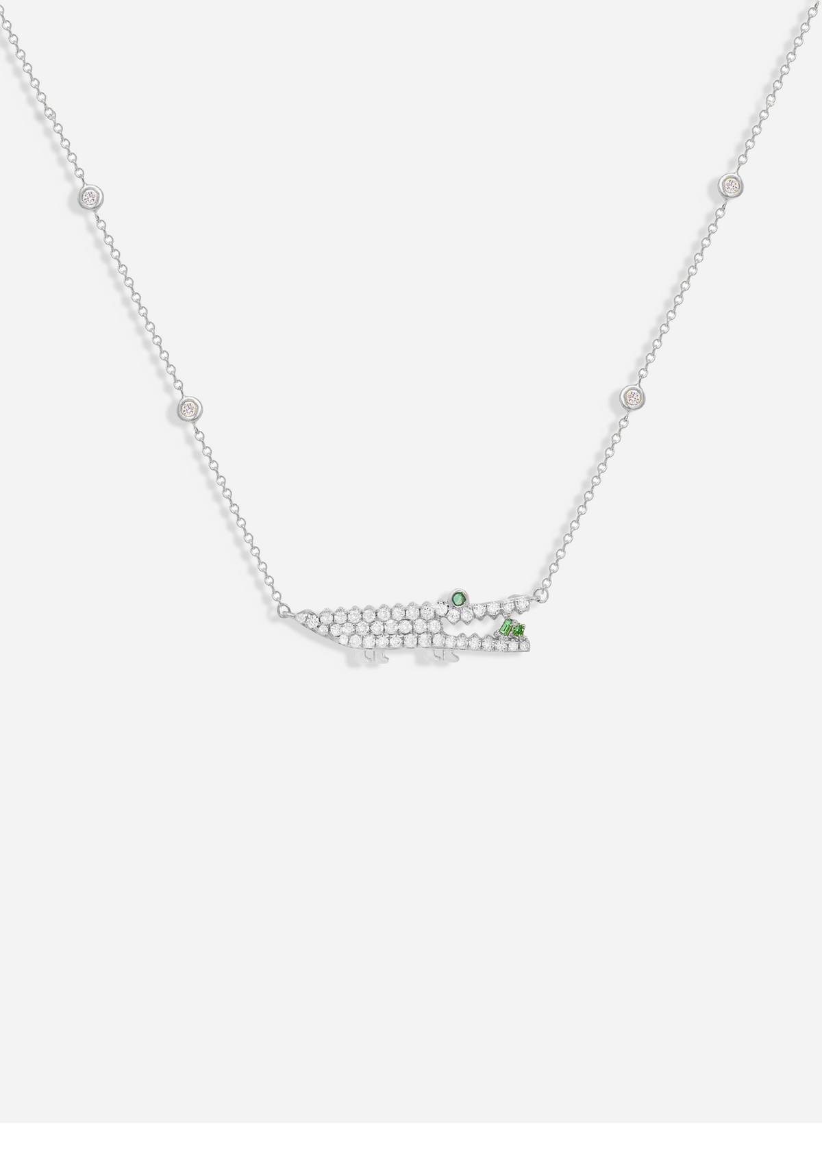 Diamond Gator Necklace