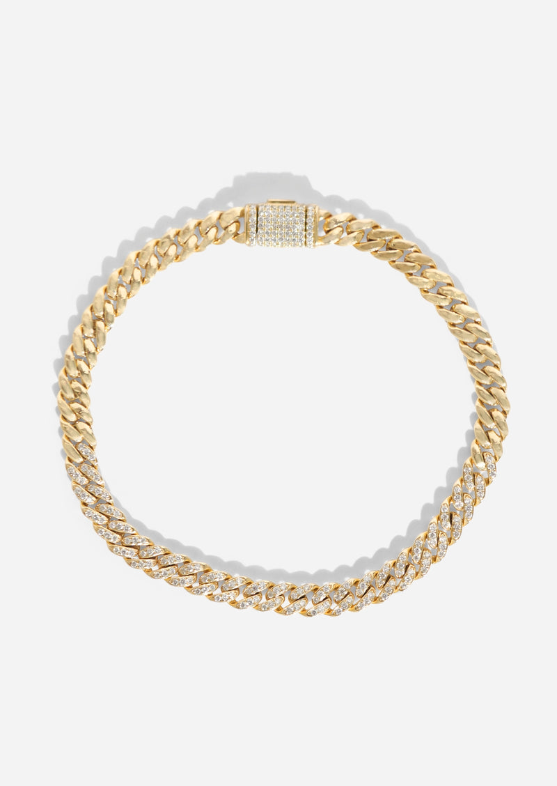 Diamond Curb Chain Bracelet