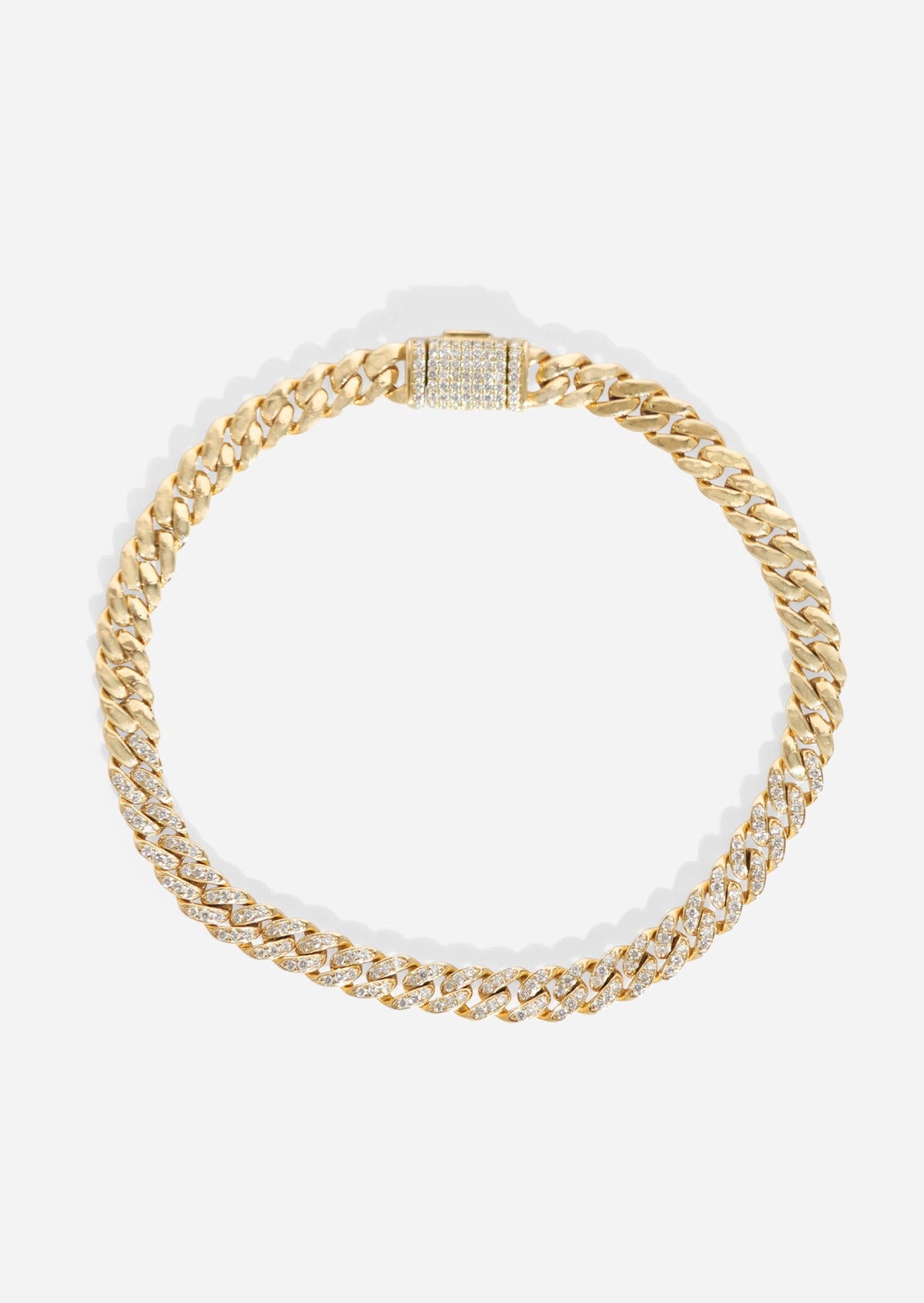 Diamond Curb Chain Bracelet