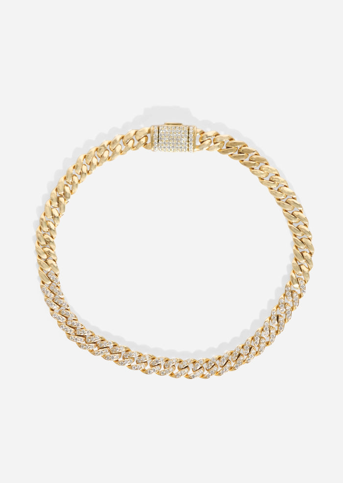 Diamond Curb Chain Bracelet