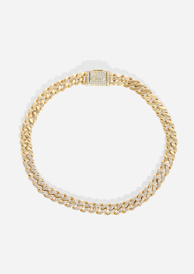 Diamond Curb Chain Bracelet