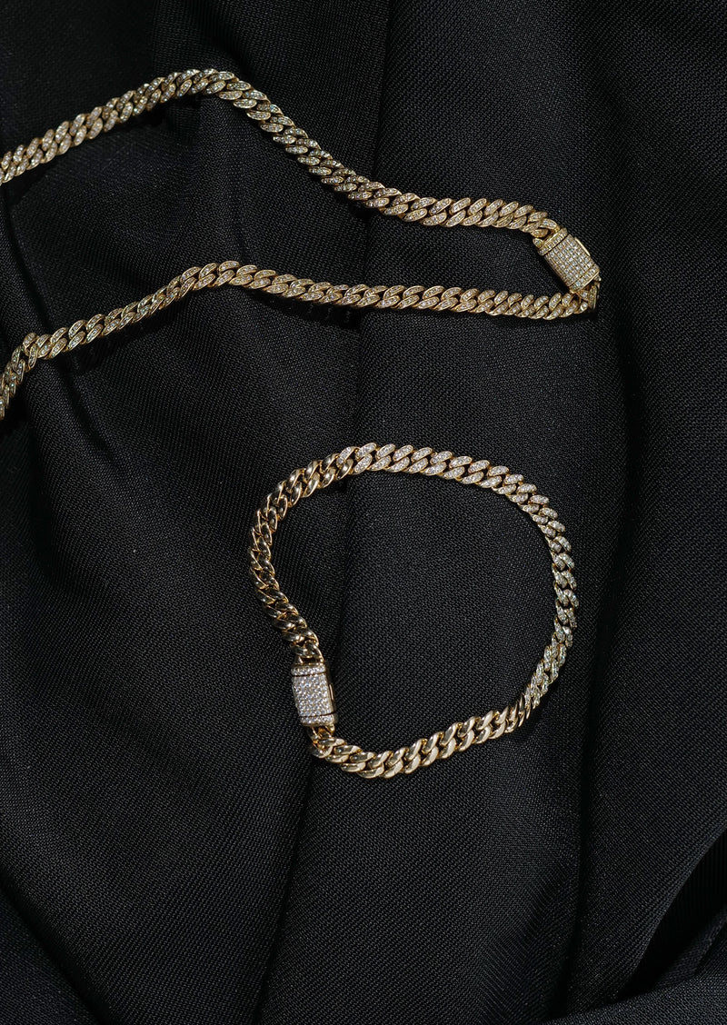 Diamond Curb Chain Bracelet
