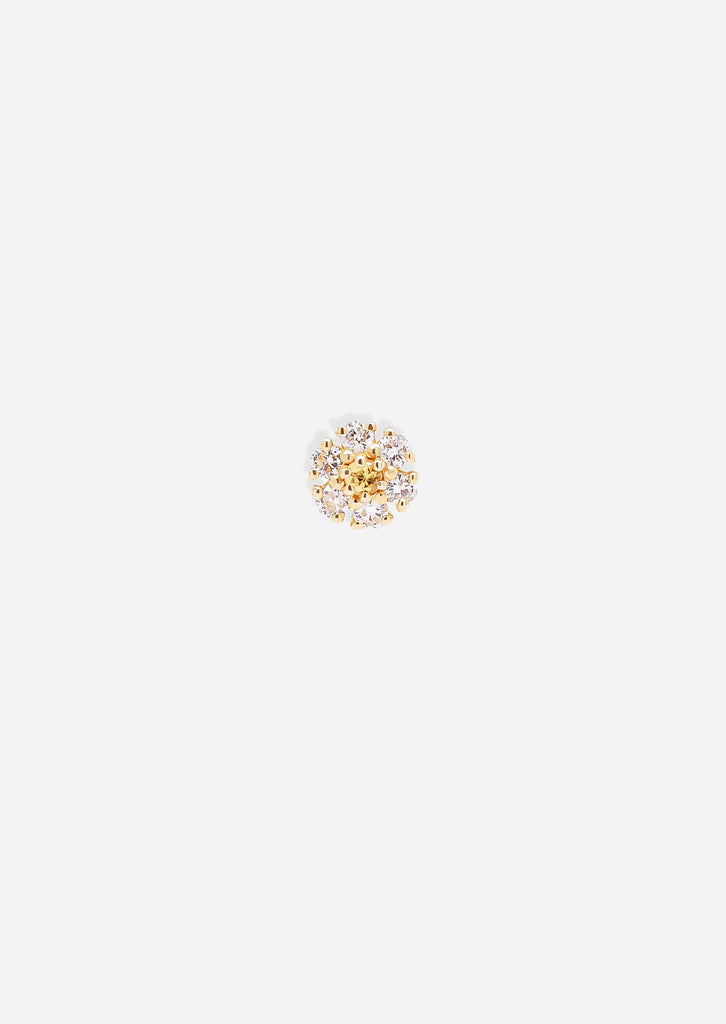 Daisy Threaded Flat Back Earring | Single