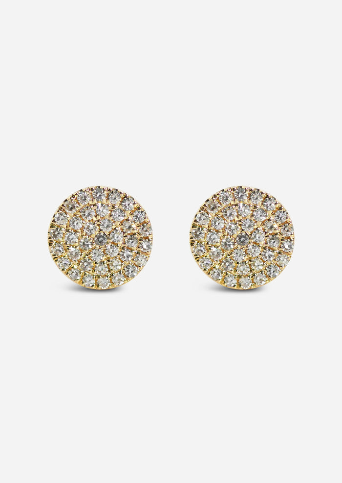 Diamond Disc Earring | Single