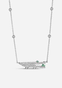 Diamond Gator Necklace