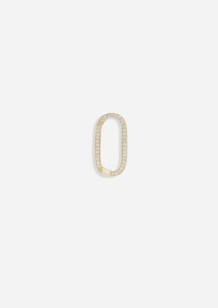 Diamond Oval Link Charm Connector