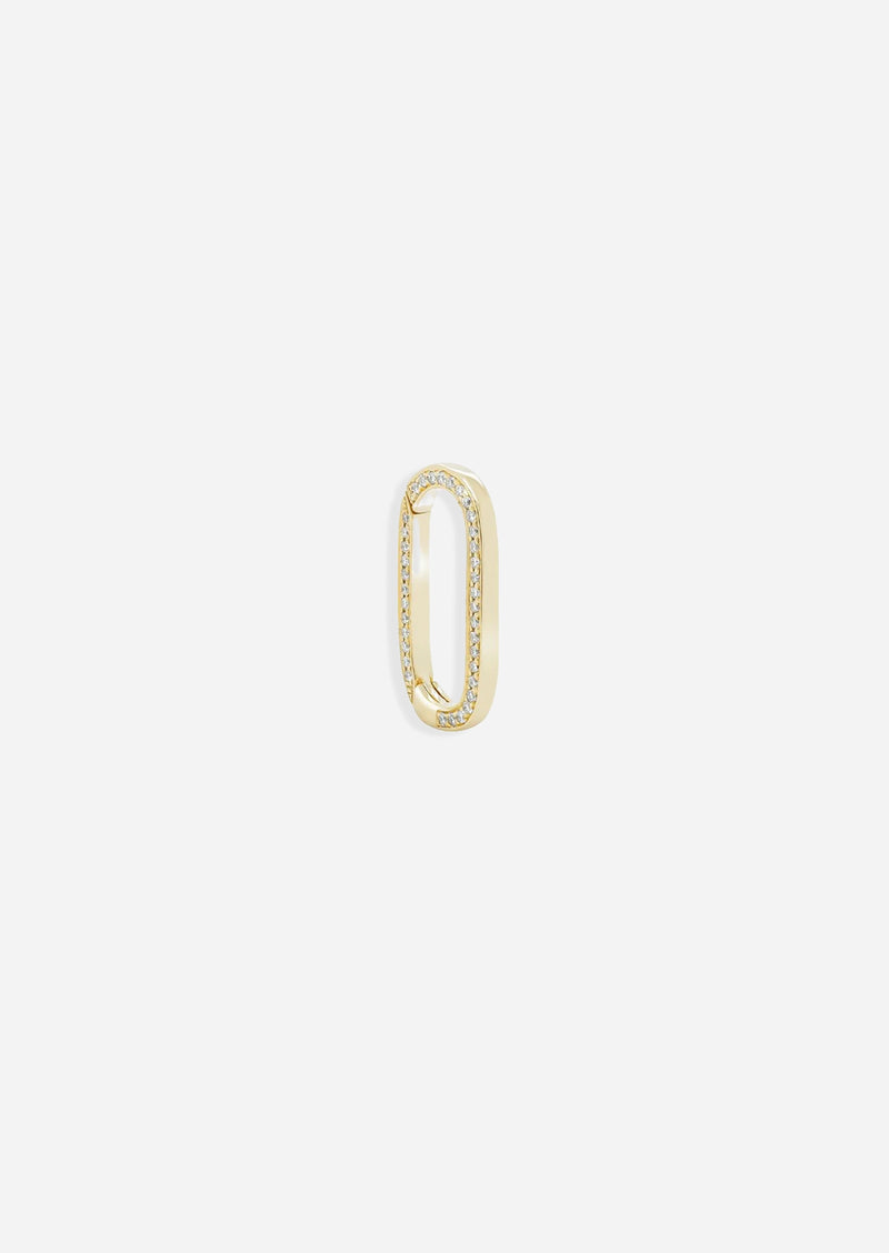 Diamond Oval Link Charm Connector