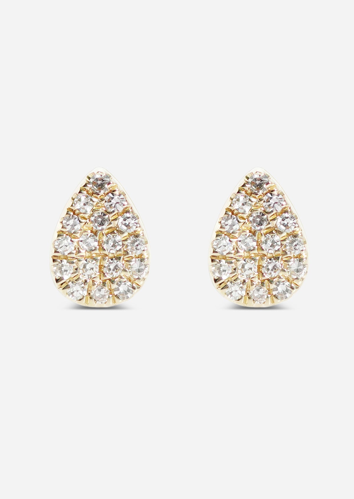Pear Diamond Stud Earring | Single