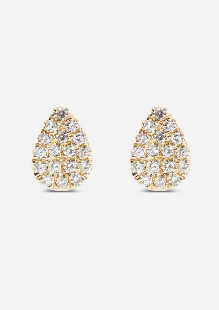 Pear Diamond Stud Earring | Single