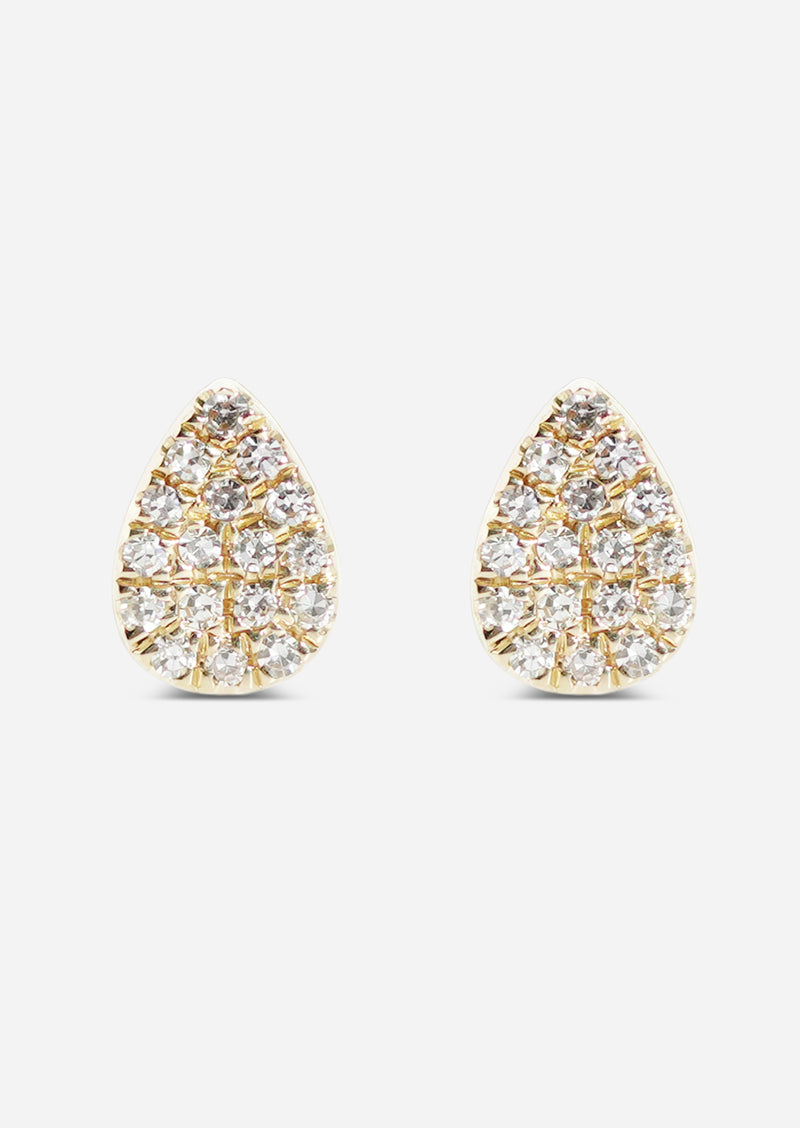 Pear Diamond Stud Earring | Single
