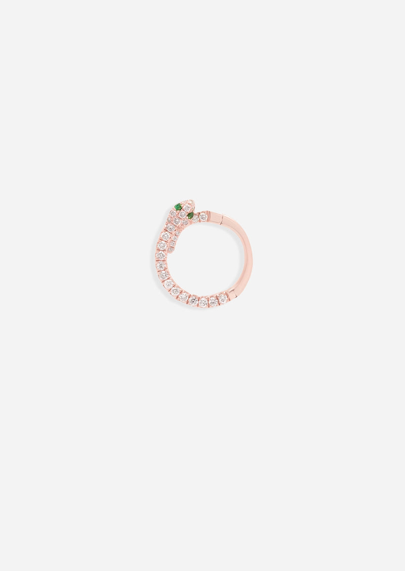 Diamond Snake Daith Lock Hoop | Single