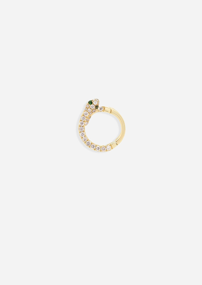 Diamond Snake Daith Lock Hoop | Single