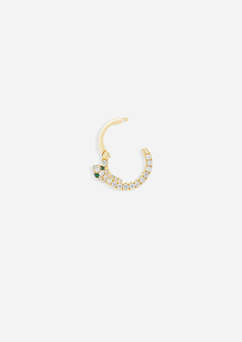 Diamond Snake Daith Lock Hoop | Single