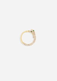 Diamond Snake Daith Lock Hoop | Single