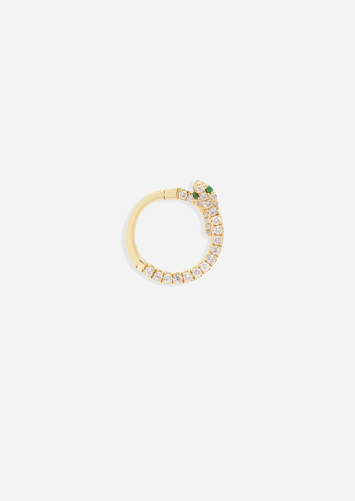 Diamond Snake Daith Lock Hoop | Single