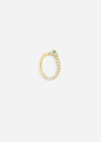 Diamond Snake Daith Lock Hoop | Single