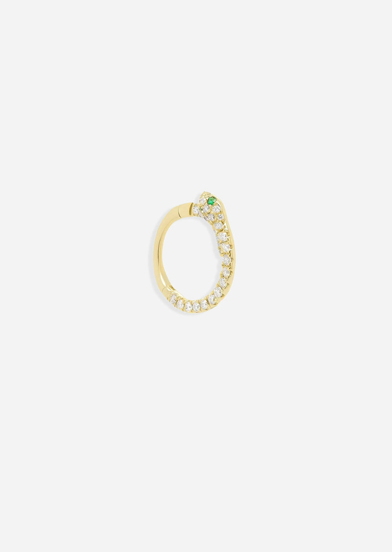 Diamond Snake Daith Lock Hoop | Single