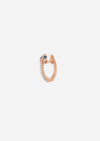 Diamond Snake Hoop - Sapphire Eyes | Single