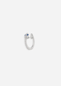 Diamond Snake Hoop - Sapphire Eyes | Single