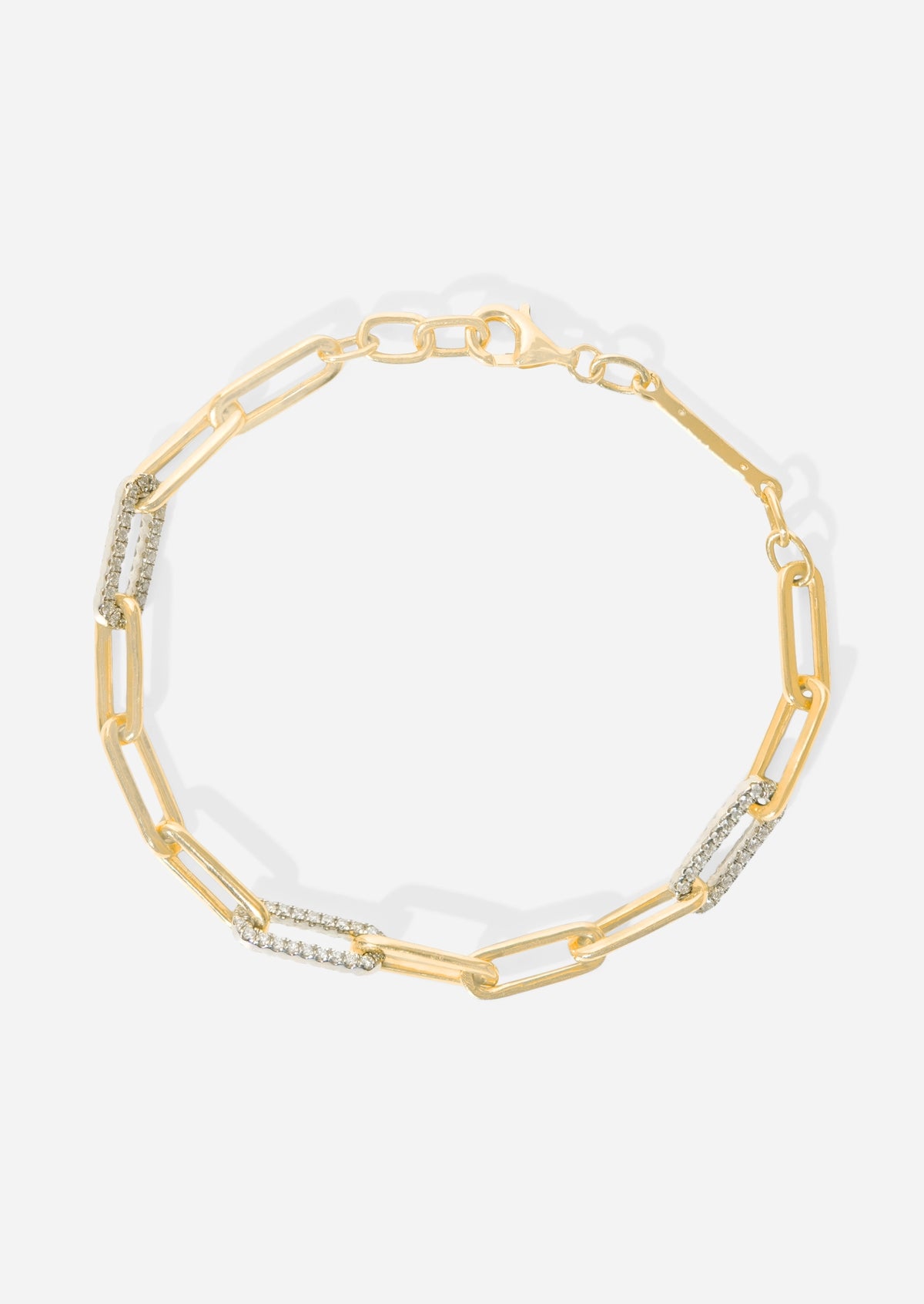 Diamond Staple Bracelet
