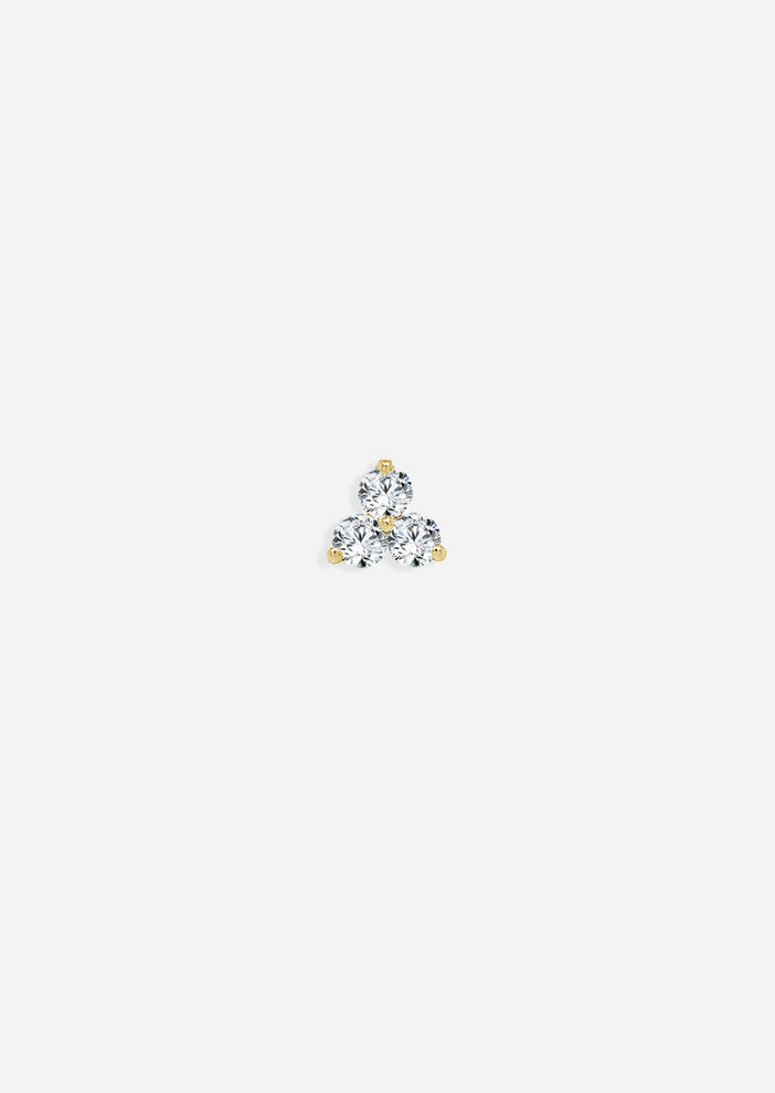 Diamond Trio Earring | Single