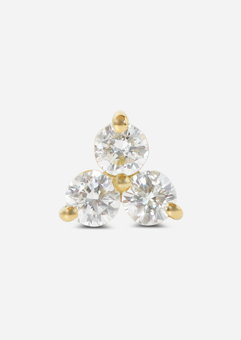 Diamond Trio Earring | Single