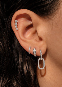 Diamond Oval Link Charm Connector