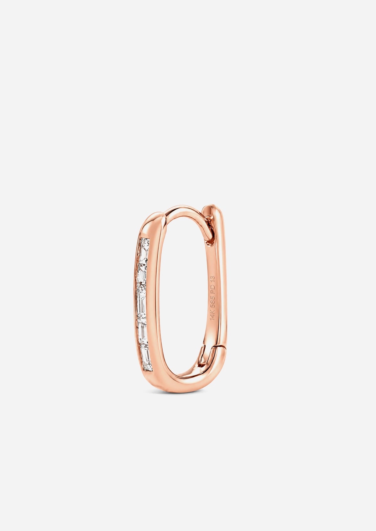Diamond Oval Lock Hoop